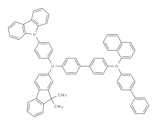 N4-(4-(9H-carbazol-9-yl)phenyl)-N4'-([1,1'-biphenyl]-4-yl)-N4-(9,9-dimethyl-9H-fluoren-2-yl)-N4'-(naphthalen-1-yl)-[1,1'-biphenyl]-4,4'-diamine