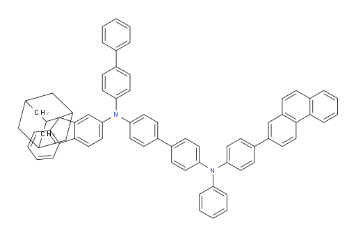 N4-([1,1'-biphenyl]-4-yl)-N4'-(4-(phenanthren-2-yl)phenyl)-N4'-phenyl-N4-(spiro[adamantane-2,9'-fluoren]-2'-yl)-[1,1'-biphenyl]-4,4'-diamine