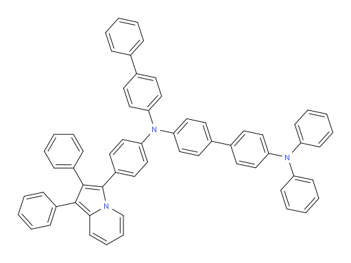 N4-([1,1'-biphenyl]-4-yl)-N4-(4-(1,2-diphenylindolizin-3-yl)phenyl)-N4',N4'-diphenyl-[1,1'-biphenyl]-4,4'-diamine