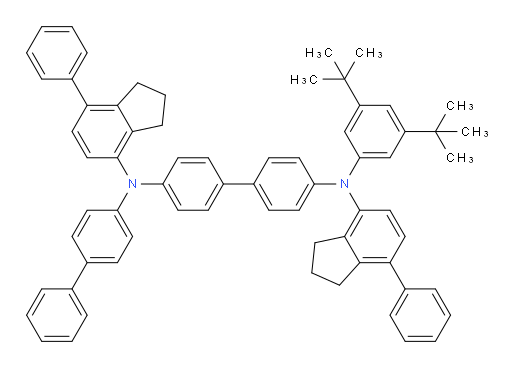 N4-([1,1'-biphenyl]-4-yl)-N4'-(3,5-di-tert-butylphenyl)-N4,N4'-bis(7-phenyl-2,3-dihydro-1H-inden-4-yl)-[1,1'-biphenyl]-4,4'-diamine