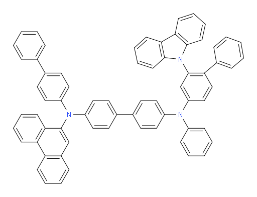 N4-(2-(9H-carbazol-9-yl)-[1,1'-biphenyl]-4-yl)-N4'-([1,1'-biphenyl]-4-yl)-N4'-(phenanthren-9-yl)-N4-phenyl-[1,1'-biphenyl]-4,4'-diamine