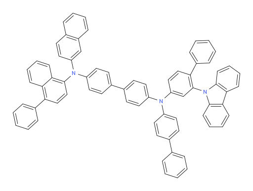 N4-(2-(9H-carbazol-9-yl)-[1,1'-biphenyl]-4-yl)-N4-([1,1'-biphenyl]-4-yl)-N4'-(naphthalen-2-yl)-N4'-(4-phenylnaphthalen-1-yl)-[1,1'-biphenyl]-4,4'-diamine