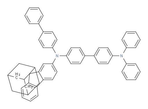 N4-([1,1'-biphenyl]-4-yl)-N4',N4'-diphenyl-N4-(spiro[adamantane-2,9'-fluoren]-2'-yl)-[1,1'-biphenyl]-4,4'-diamine