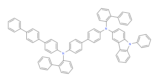 N4,N4'-di([1,1'-biphenyl]-2-yl)-N4-([1,1':4',1''-terphenyl]-4-yl)-N4'-(9-phenyl-9H-carbazol-3-yl)-[1,1'-biphenyl]-4,4'-diamine