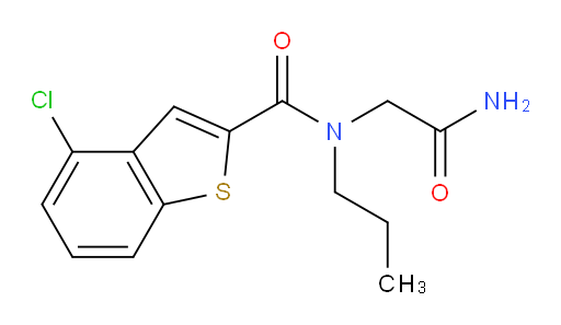 N-(2-amino-2-oxoethyl)-4-chloro-N-propylbenzo[b]thiophene-2-carboxamide