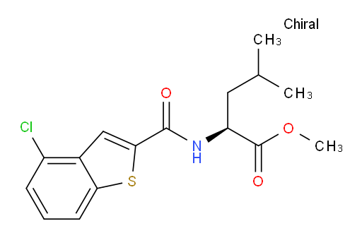 (S)-methyl 2-(4-chlorobenzo[b]thiophene-2-carboxamido)-4-methylpentanoate