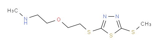 N-methyl-2-(2-((5-(methylthio)-1,3,4-thiadiazol-2-yl)thio)ethoxy)ethanamine