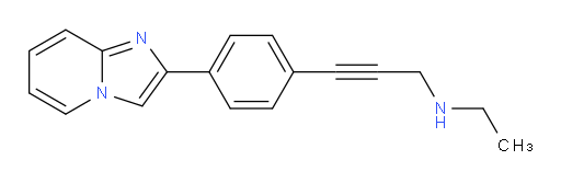 N-ethyl-3-(4-(imidazo[1,2-a]pyridin-2-yl)phenyl)prop-2-yn-1-amine