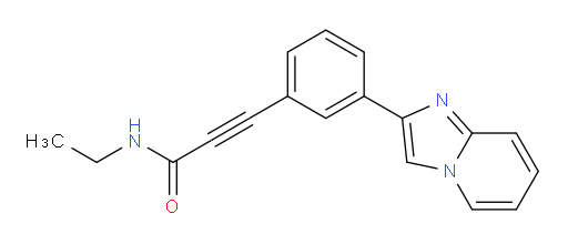 N-ethyl-3-(3-(imidazo[1,2-a]pyridin-2-yl)phenyl)propiolamide