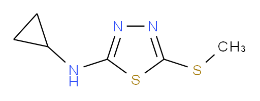 N-cyclopropyl-5-(methylthio)-1,3,4-thiadiazol-2-amine