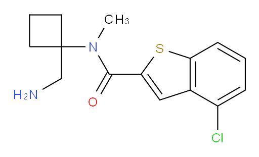N-(1-(aminomethyl)cyclobutyl)-4-chloro-N-methylbenzo[b]thiophene-2-carboxamide