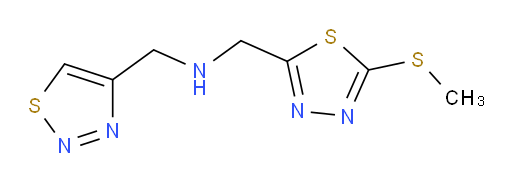 N-((1,2,3-thiadiazol-4-yl)methyl)-1-(5-(methylthio)-1,3,4-thiadiazol-2-yl)methanamine