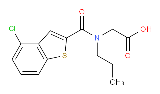 2-(4-chloro-N-propylbenzo[b]thiophene-2-carboxamido)acetic acid