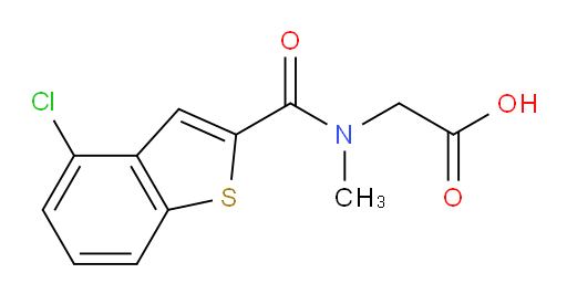 2-(4-chloro-N-methylbenzo[b]thiophene-2-carboxamido)acetic acid