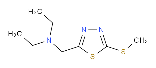 N-ethyl-N-((5-(methylthio)-1,3,4-thiadiazol-2-yl)methyl)ethanamine