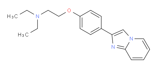 N,N-diethyl-2-(4-(imidazo[1,2-a]pyridin-2-yl)phenoxy)ethanamine