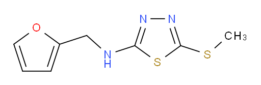 N-(furan-2-ylmethyl)-5-(methylthio)-1,3,4-thiadiazol-2-amine