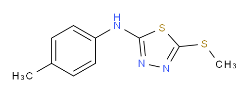5-(methylthio)-N-(p-tolyl)-1,3,4-thiadiazol-2-amine