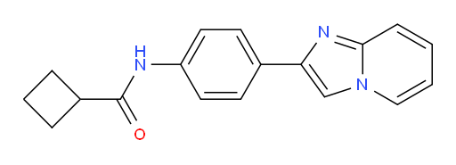 N-(4-(imidazo[1,2-a]pyridin-2-yl)phenyl)cyclobutanecarboxamide