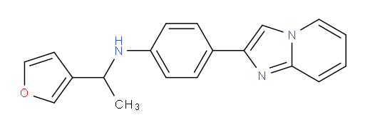 N-(1-(furan-3-yl)ethyl)-4-(imidazo[1,2-a]pyridin-2-yl)aniline