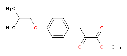 methyl 3-(4-isobutoxyphenyl)-2-oxopropanoate