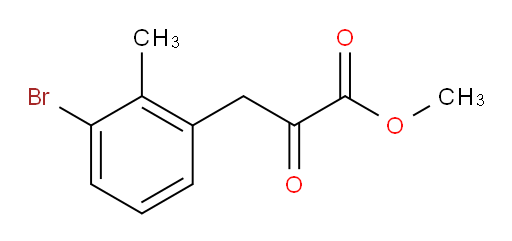 methyl 3-(3-bromo-2-methylphenyl)-2-oxopropanoate