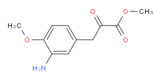 methyl 3-(3-amino-4-methoxyphenyl)-2-oxopropanoate
