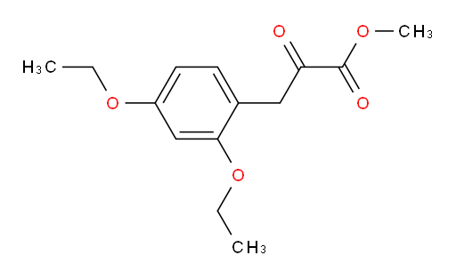methyl 3-(2,4-diethoxyphenyl)-2-oxopropanoate