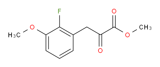 methyl 3-(2-fluoro-3-methoxyphenyl)-2-oxopropanoate