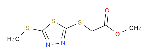 methyl 2-((5-(methylthio)-1,3,4-thiadiazol-2-yl)thio)acetate