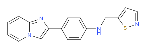 4-(imidazo[1,2-a]pyridin-2-yl)-N-(isothiazol-5-ylmethyl)aniline