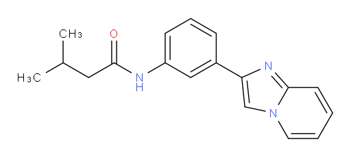 N-(3-(imidazo[1,2-a]pyridin-2-yl)phenyl)-3-methylbutanamide