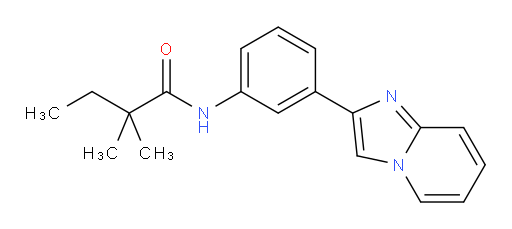 N-(3-(imidazo[1,2-a]pyridin-2-yl)phenyl)-2,2-dimethylbutanamide