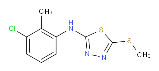 N-(3-chloro-2-methylphenyl)-5-(methylthio)-1,3,4-thiadiazol-2-amine