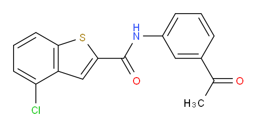 N-(3-acetylphenyl)-4-chlorobenzo[b]thiophene-2-carboxamide