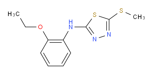 N-(2-ethoxyphenyl)-5-(methylthio)-1,3,4-thiadiazol-2-amine