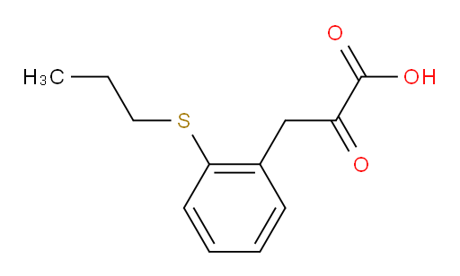 2-oxo-3-(2-(propylthio)phenyl)propanoic acid