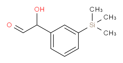 2-hydroxy-2-(3-(trimethylsilyl)phenyl)acetaldehyde