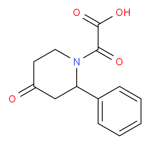 2-oxo-2-(4-oxo-2-phenylpiperidin-1-yl)acetic acid