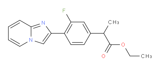 ethyl 2-(3-fluoro-4-(imidazo[1,2-a]pyridin-2-yl)phenyl)propanoate