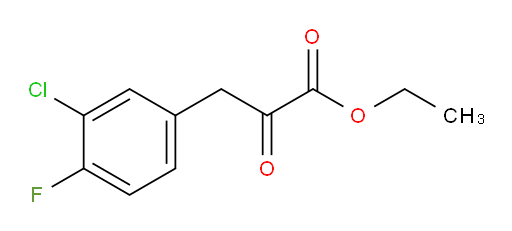 ethyl 3-(3-chloro-4-fluorophenyl)-2-oxopropanoate