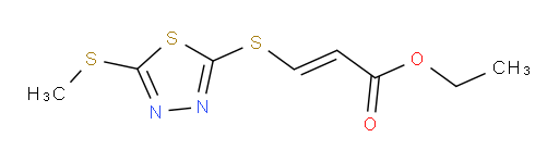 (E)-ethyl 3-((5-(methylthio)-1,3,4-thiadiazol-2-yl)thio)acrylate