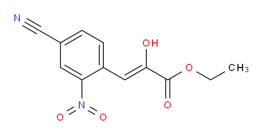 (Z)-ethyl 3-(4-cyano-2-nitrophenyl)-2-hydroxyacrylate