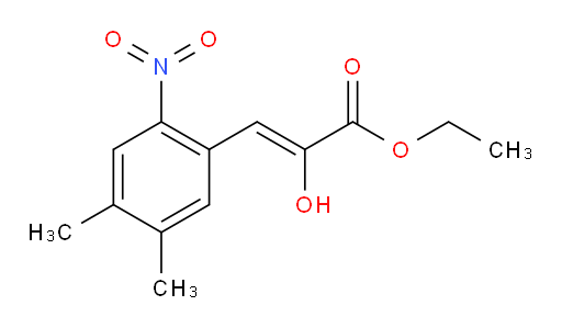 (Z)-ethyl 3-(4,5-dimethyl-2-nitrophenyl)-2-hydroxyacrylate