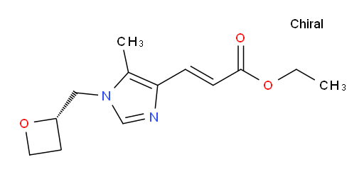 (S,E)-ethyl 3-(5-methyl-1-(oxetan-2-ylmethyl)-1H-imidazol-4-yl)acrylate