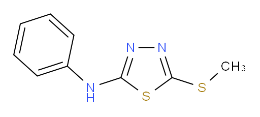 5-(methylthio)-N-phenyl-1,3,4-thiadiazol-2-amine