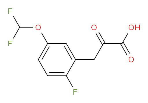 3-(5-(difluoromethoxy)-2-fluorophenyl)-2-oxopropanoic acid
