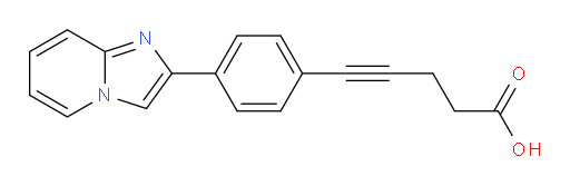 5-(4-(imidazo[1,2-a]pyridin-2-yl)phenyl)pent-4-ynoic acid