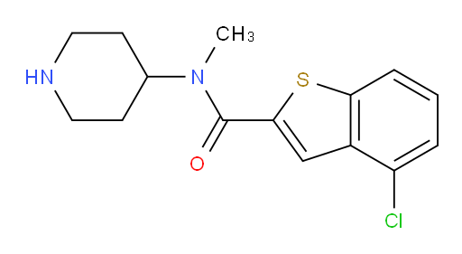 4-chloro-N-methyl-N-(piperidin-4-yl)benzo[b]thiophene-2-carboxamide