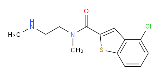 4-chloro-N-methyl-N-(2-(methylamino)ethyl)benzo[b]thiophene-2-carboxamide